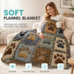 🐶 ¡50% DE DESCUENTO POR TIEMPO LIMITADO! 🐾 18,924 Vendidas – Manta de Franela Suave con Huellas Lindas – Cálida, Acogedora y Decorativa para el Hogar 🛌
