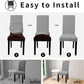 🪑✨ Funda de Asiento Elástica Universal “Cove” – Una Sola Pieza, Se Adapta a Cualquier Silla y Protege tus Muebles sin Arrugas 🏠✅