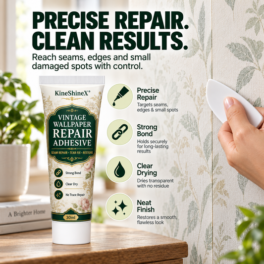 🖼️✨ Adhesivo Reparador para Papel Tapiz Vintage – Vuelve a Pegar Bordes y Esquinas Sueltas sin Desmontar ni Cambiar el Rollo Completo 🏠💪