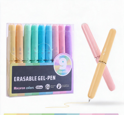 🖊️ 50% dto. Bolígrafos de tinta borrable – 8 colores vivos, escritura fluida y diseño giratorio. Con caja organizadora, perfectos para notas y diarios! ✨🌈