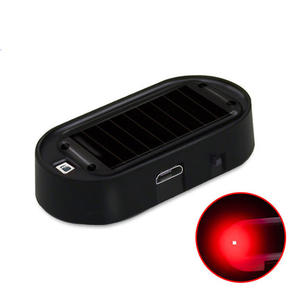 🚨 ¡50% OFF! 🚗 Lámpara LED Solar Antirrobo Compacta – Destello Automático Disuasorio