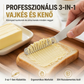 🔪 Cuchillo profesional 3 en 1 de acero inoxidable 304 para mantequilla y untar – Utensilio de cocina multifuncional 🧇