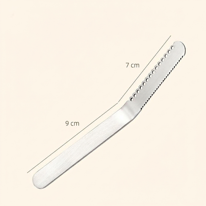 🔪 Cuchillo profesional 3 en 1 de acero inoxidable 304 para mantequilla y untar – Utensilio de cocina multifuncional 🧇