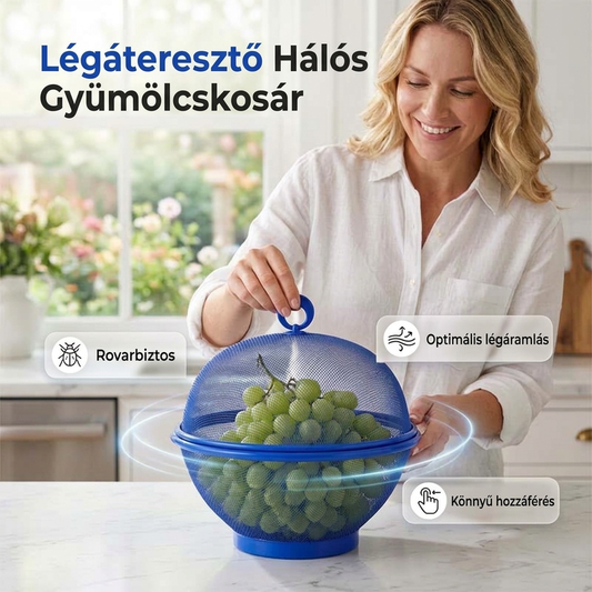 🍎 Frutero con tapa – Protege y mantiene la fruta fresca ✨