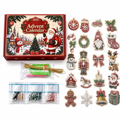 🎄 51 % de descuento – Cuenta atrás navideña DIY de 24 días | Crea tu propio adorno festivo de cuenta atrás | Más espíritu navideño cada día