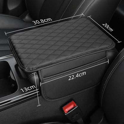 📢📢 50 % de descuento 🚗 Cojín elevador de cuero universal para el reposabrazos del coche: soporte cómodo y posición elevada del brazo.