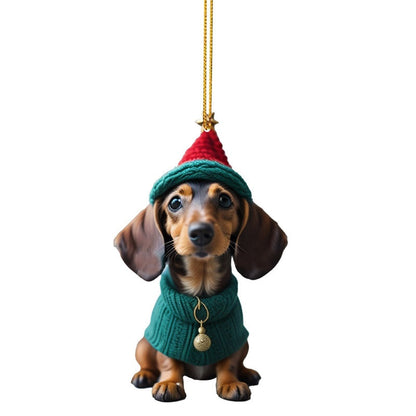 ⏳🔥 ¡50% DE DESCUENTO POR TIEMPO LIMITADO! ⏰🎄 Adornos navideños con forma de cachorro 🐕🎁