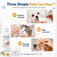 🐾 50% dto. Crema limpiadora suave para manchas de lágrimas en mascotas – calma la piel delicada y elimina residuos. Con extractos vegetales y 50 ml! ✨💧