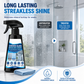Spray para secar rápidamente el vidrio de la regadera con toalla