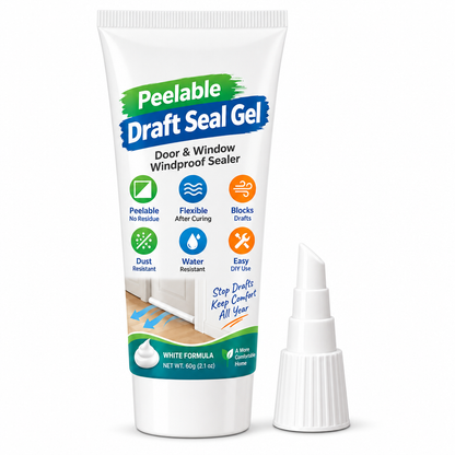 🚪¡50% de descuento ahora! Gel sellador pelable para rendijas de puertas y ventanas: tope contra corrientes de aire y viento, sellador impermeable y resistente al polvo para aislamiento de huecos en el hogar.