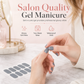 💅 Tiras de gel semicurado para uñas (16 unidades) ✨ | Manicura con acabado de salón en 5 minutos ⏱️ | Larga duración, resistentes al agua y a los arañazos 💧 | Fácil aplicación en casa 🌸